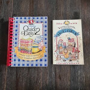 Gooseberry Patch Country Quick & Easy 2 AND Country Friends Year Round Holidays